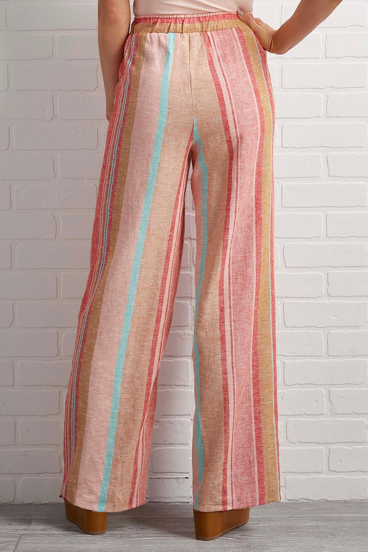 striped formal pants ladies