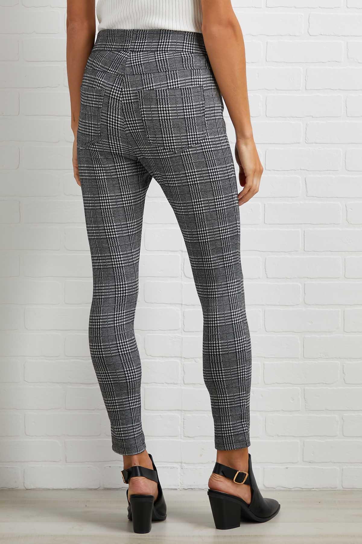 leggings plaid