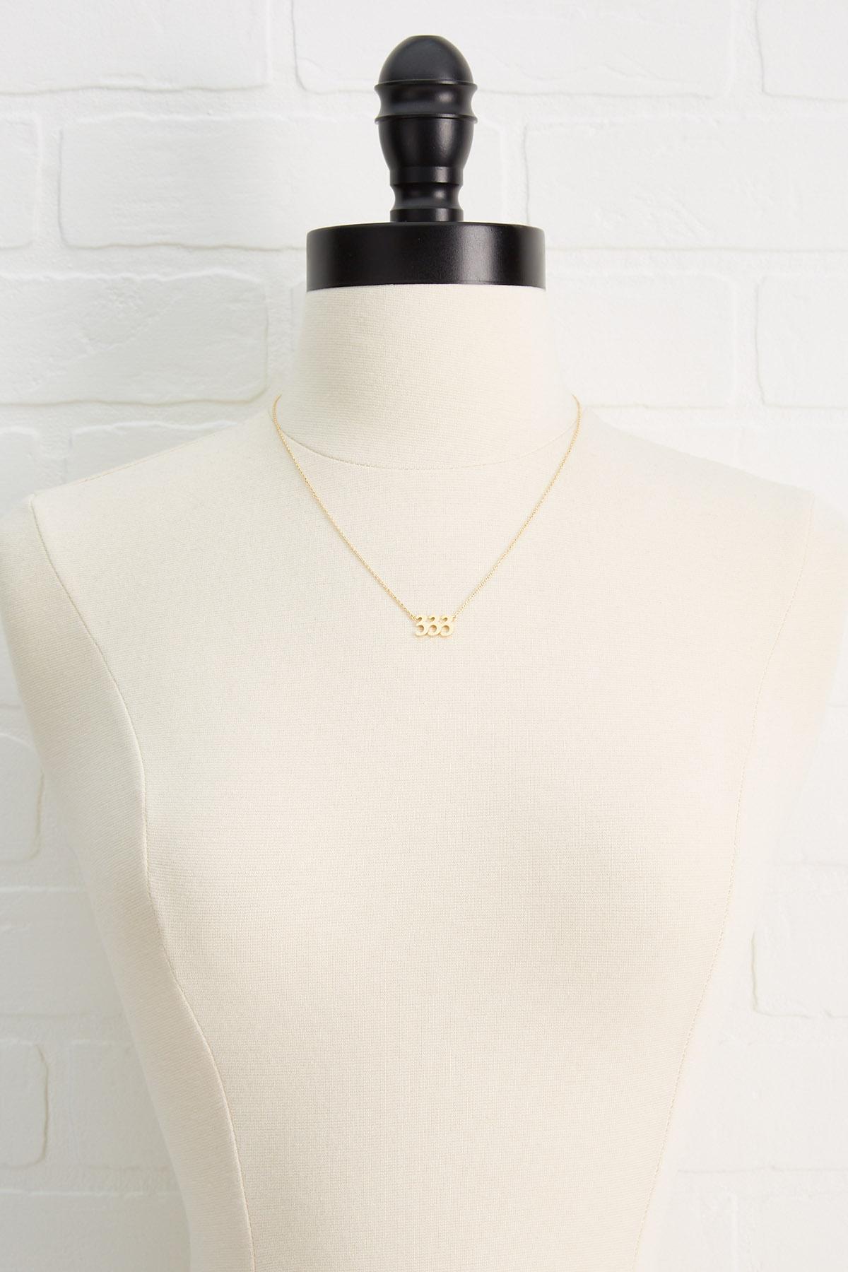 Versona Angel Number 333 Necklace Versona angel number 333 necklace