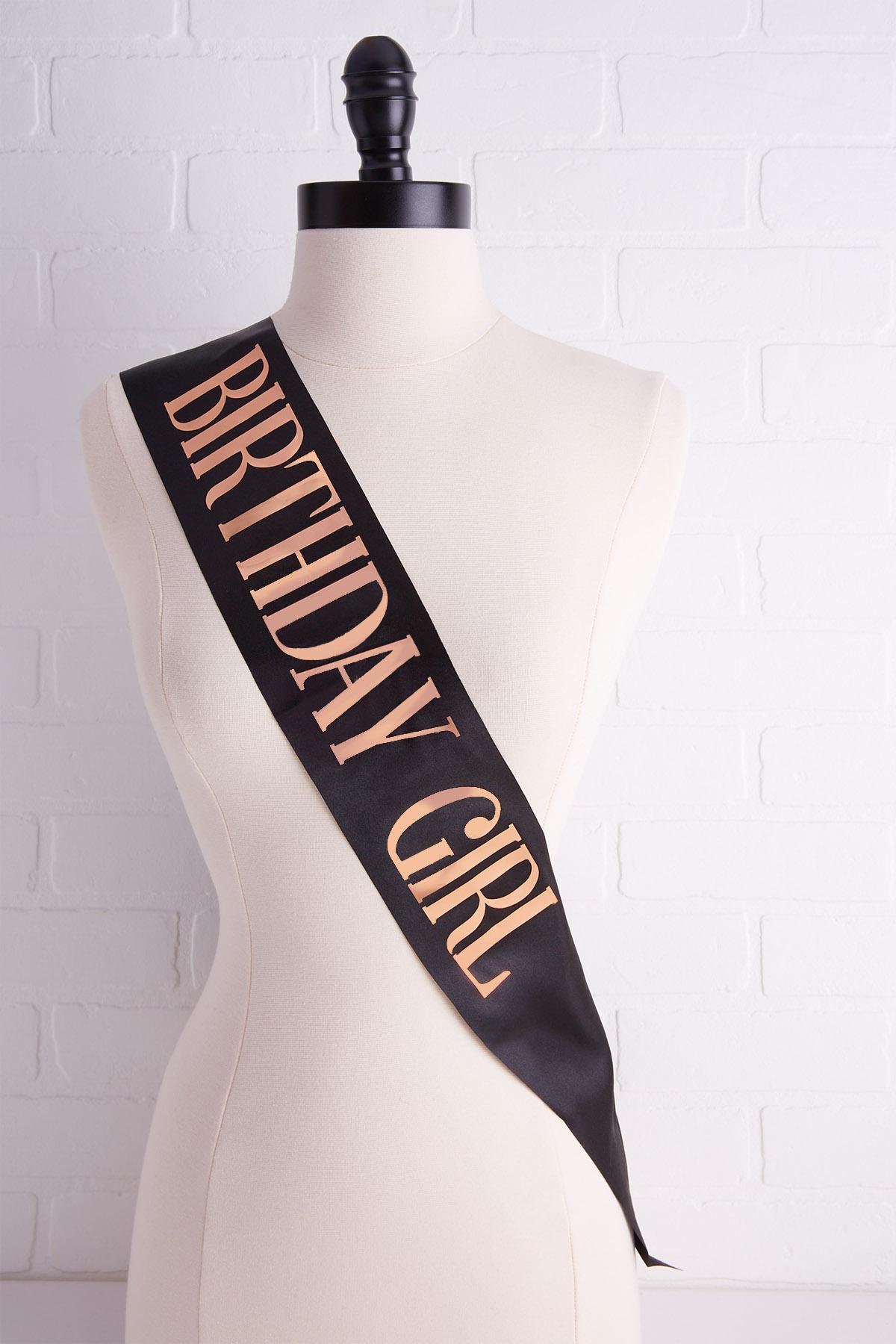 Versona birthday girl sash