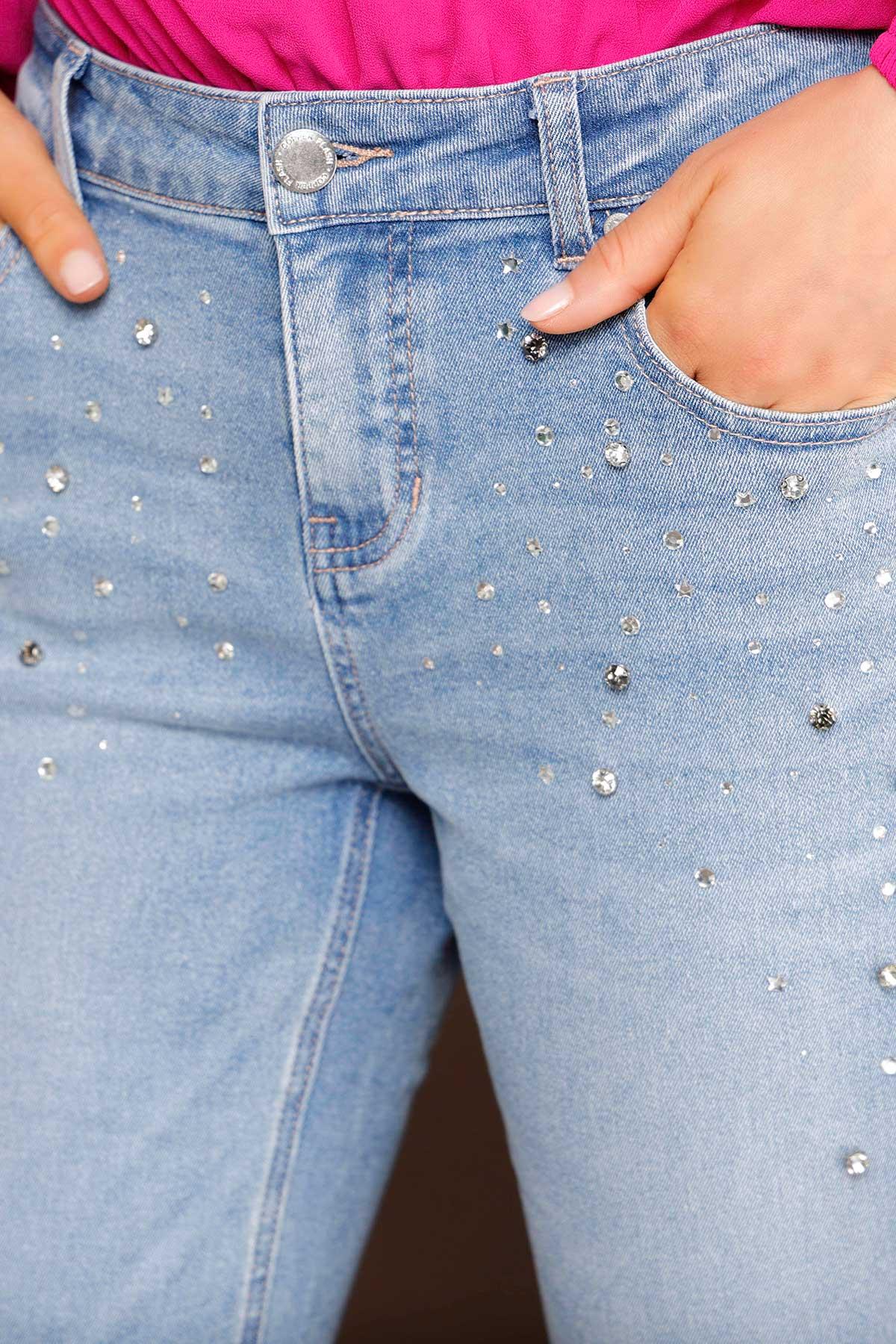 European Goods Rhinestone Jeans for Women 2022 New Autumn Clothes