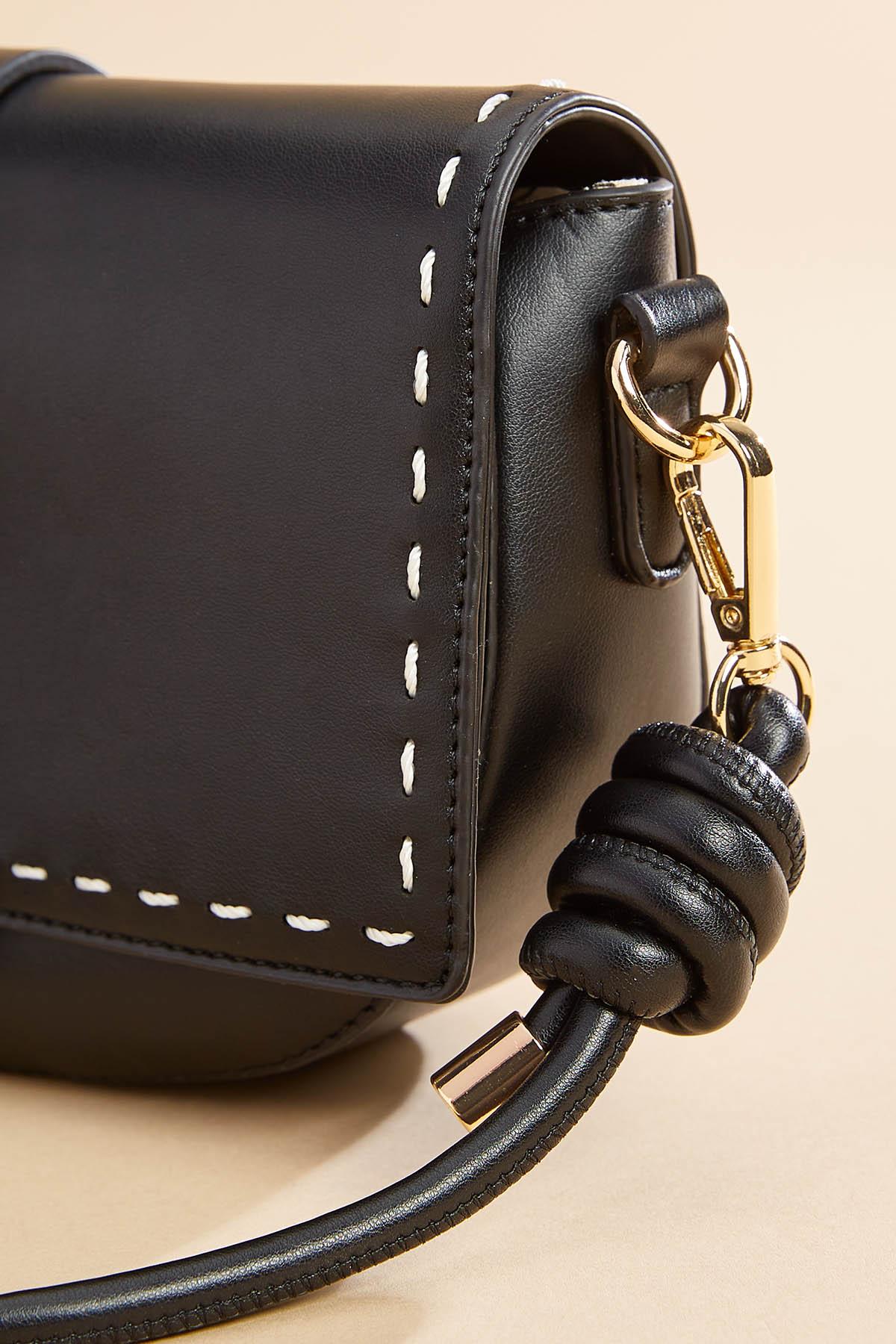 Versona contrast stitch crossbody