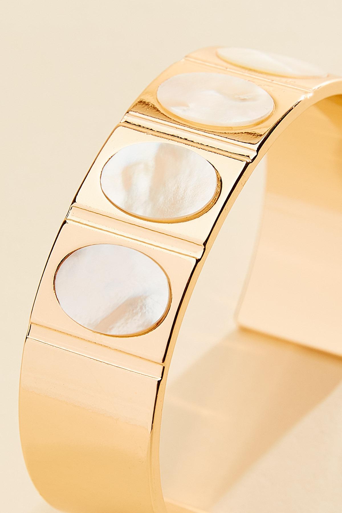 Versona | mother of pearl cuff bracelet