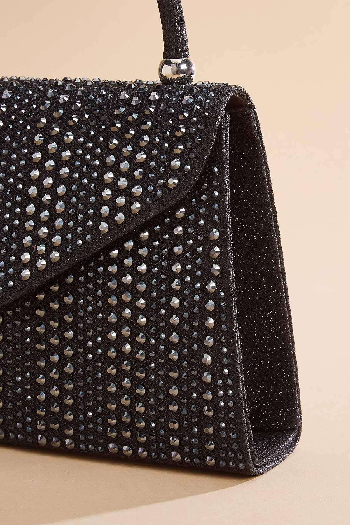 トートバッグ KARA SS23 Black rhinestones handbag (HB350A0992 HEMATITE) Kara Black Rhinestones Handbag | italist