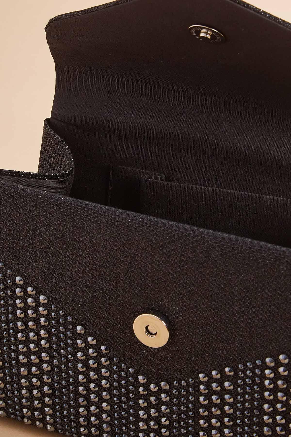 トートバッグ KARA SS23 Black rhinestones handbag (HB350A0992 HEMATITE) Kara Black Rhinestones Handbag - Tote Bags - BeyondStyle
