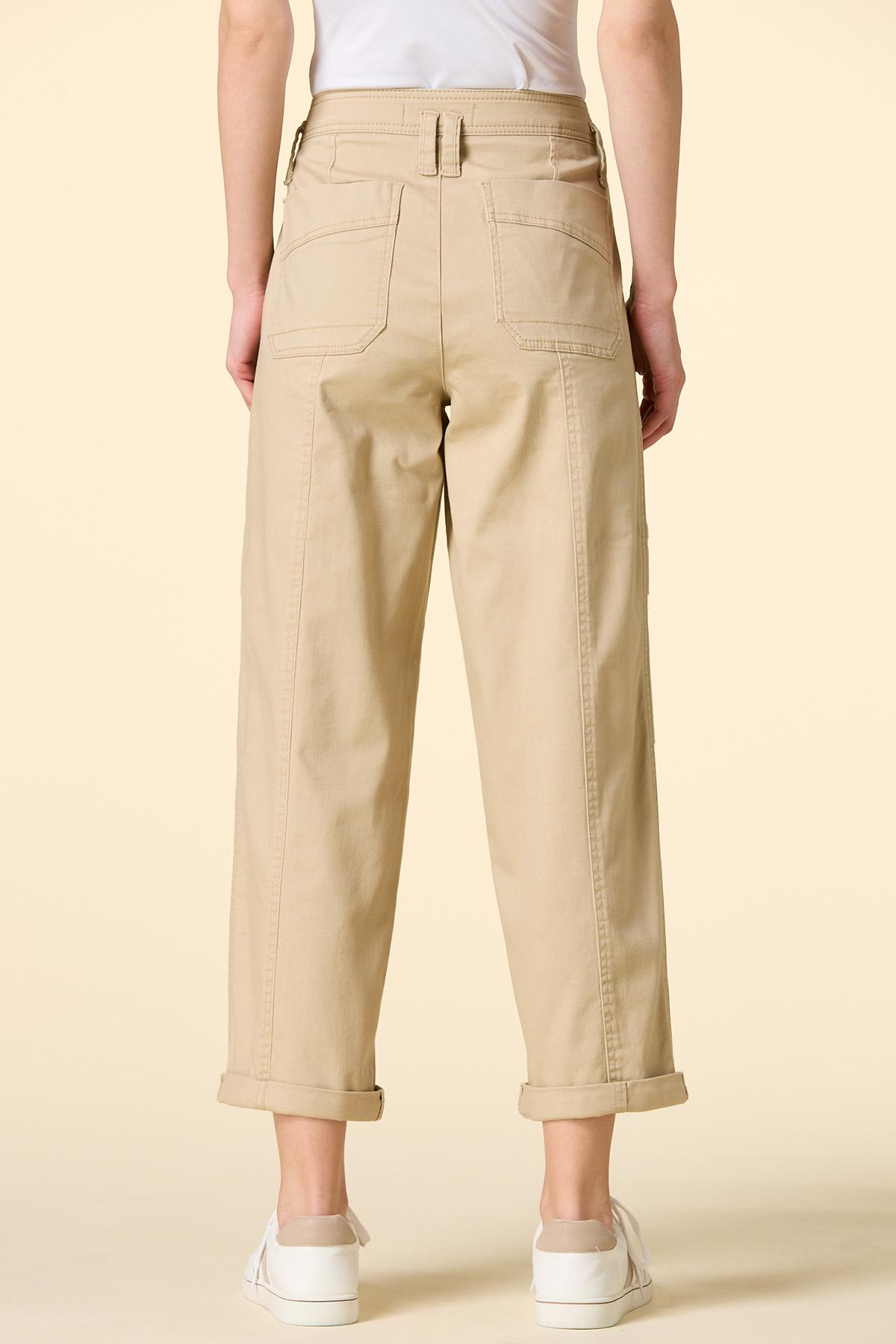 Versona | khaki roll cuff utility pants
