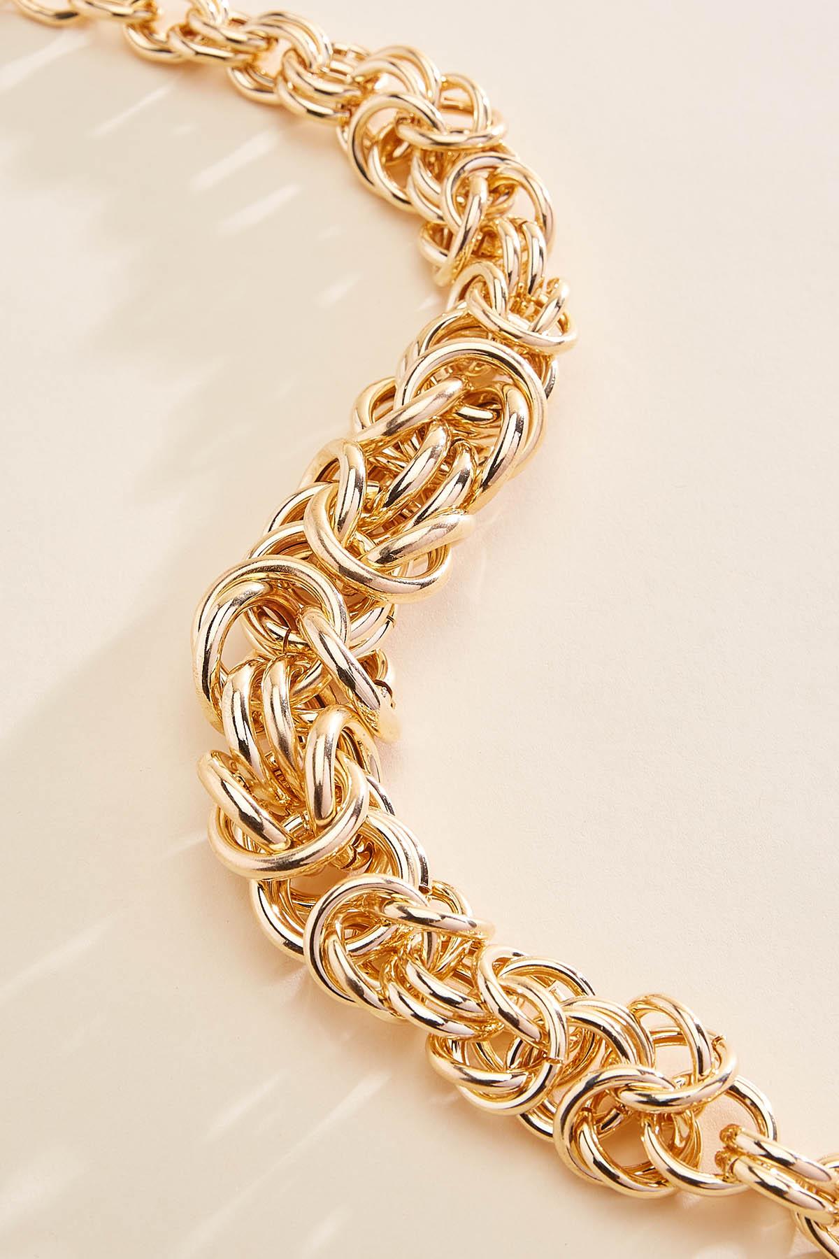 Versona chunky gold chain link necklace