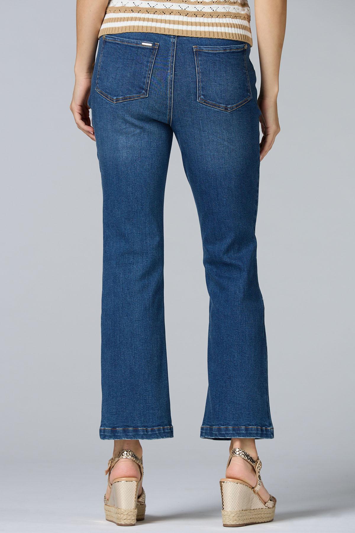 Versona cache studded kick flare jeans