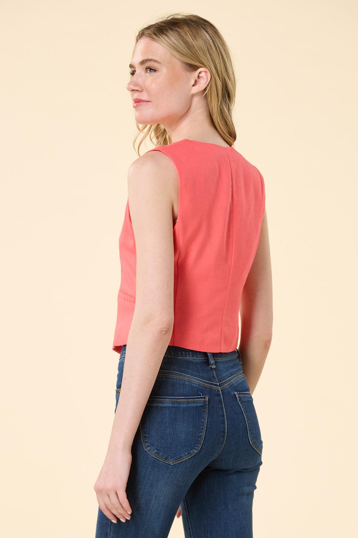 Versona | corally cute linen vest