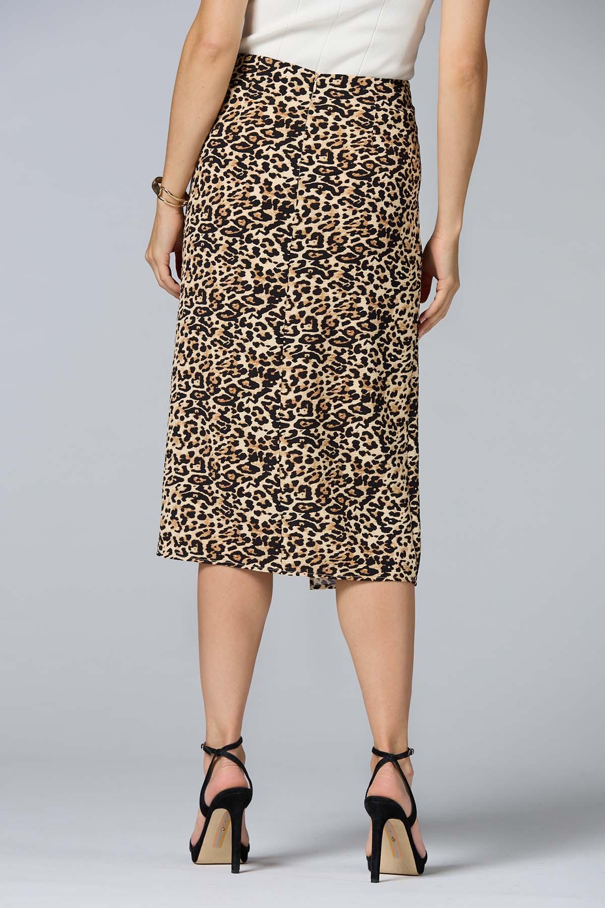 Versona | cache animal print midi skirt