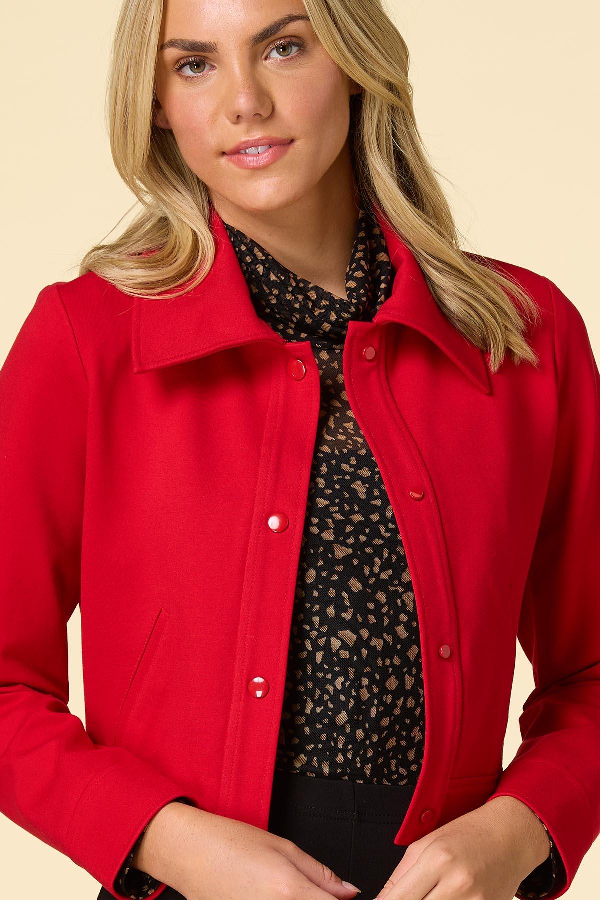 ジャケット・アウター ponte deep pleats scallop design OP ジャケット・アウター ponte deep pleats scallop design OP