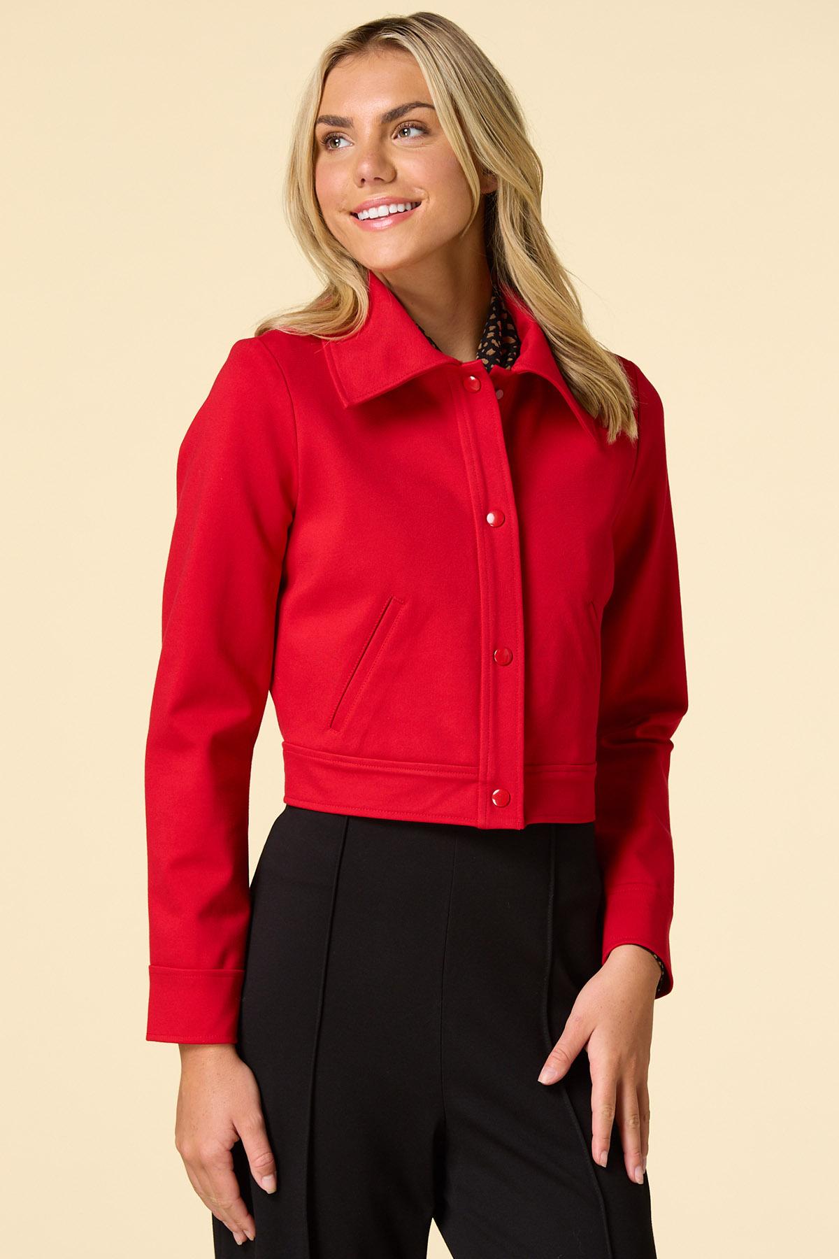 ジャケット・アウター ponte deep pleats scallop design OP ジャケット・アウター ponte deep pleats scallop design OP