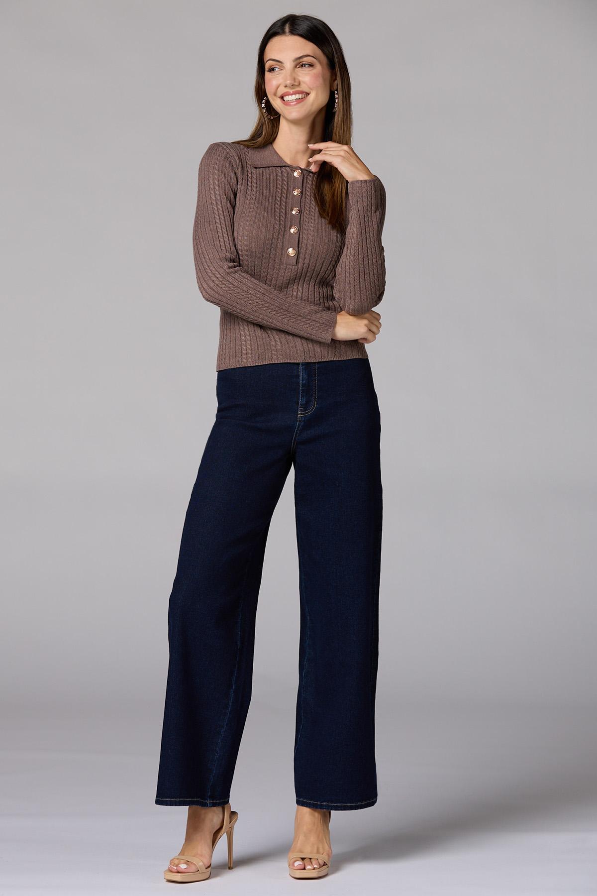 Pull Femme Caché – Taille L – Col Rond – Neuf Avec étiquettes