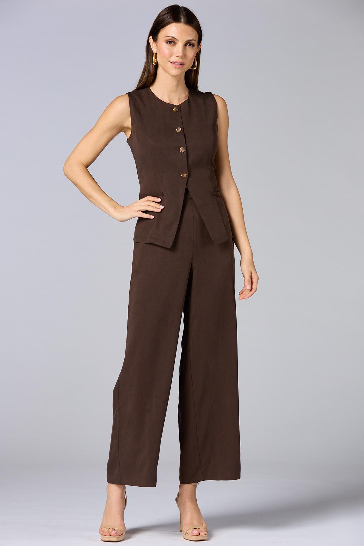 Versona | cache solid wide leg pants