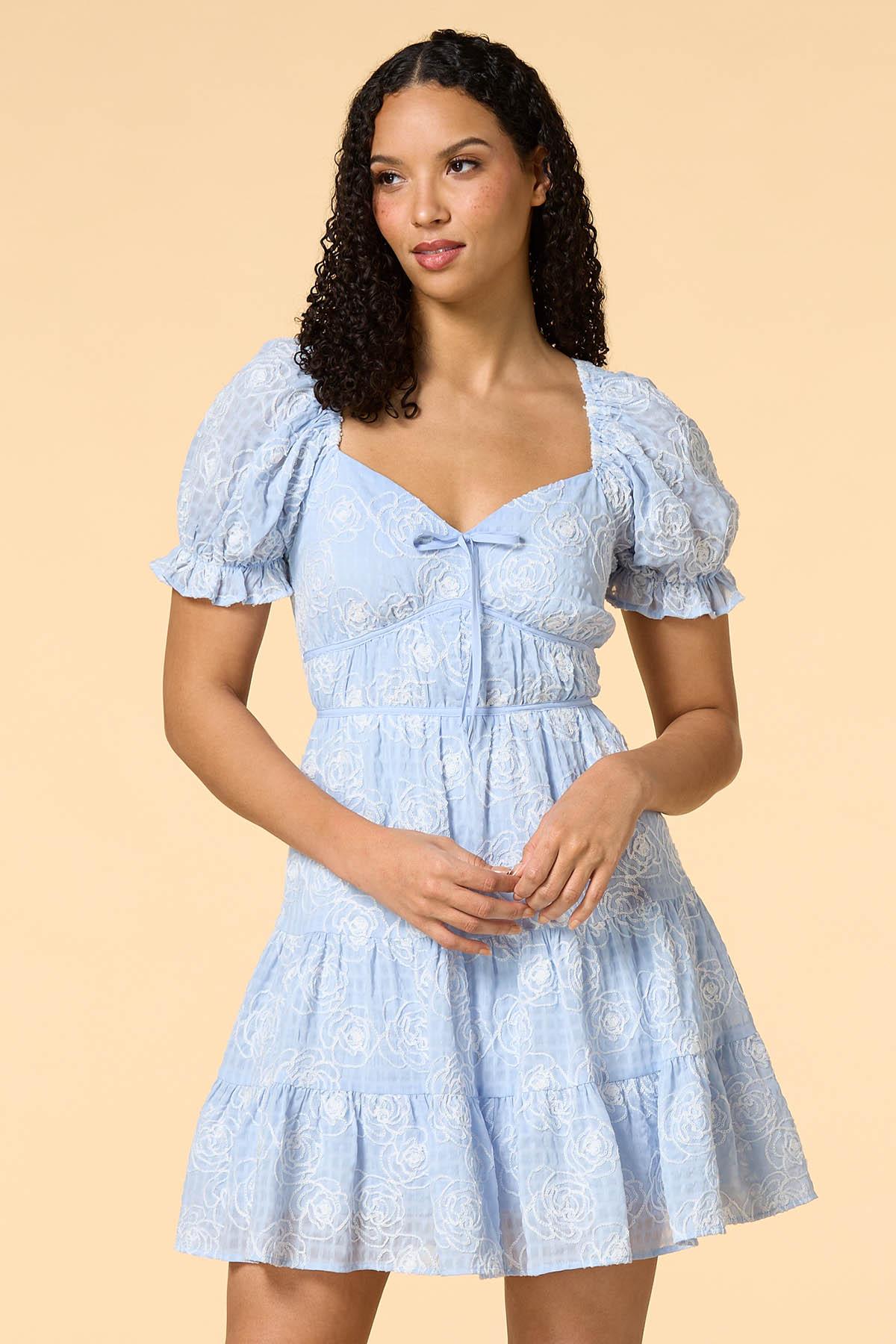 Versona | blue sky day mini dress