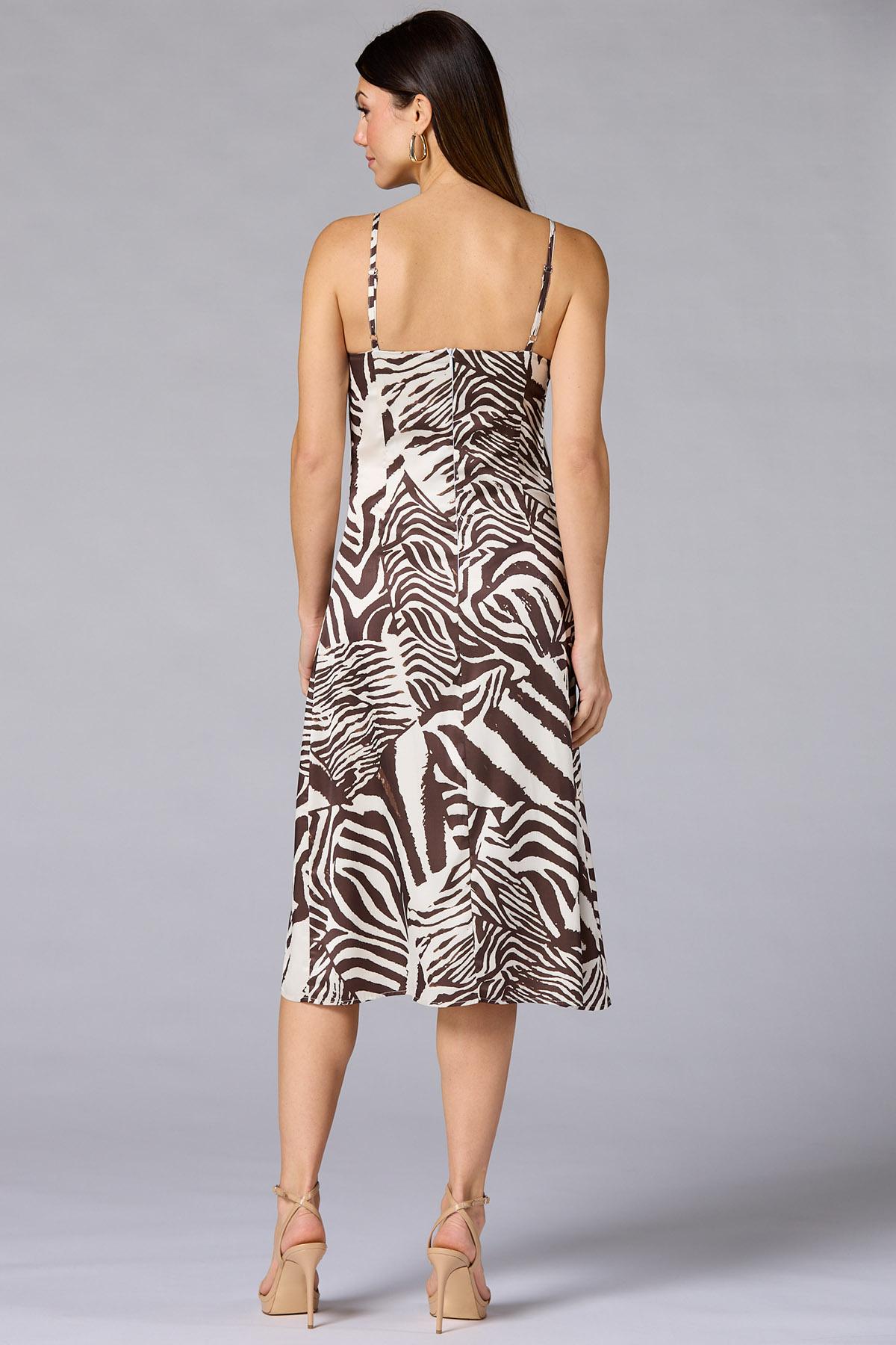 zebra print cocktail dress Jluxlabel Women's Zebra Print Infinite Journey Maxi Dress