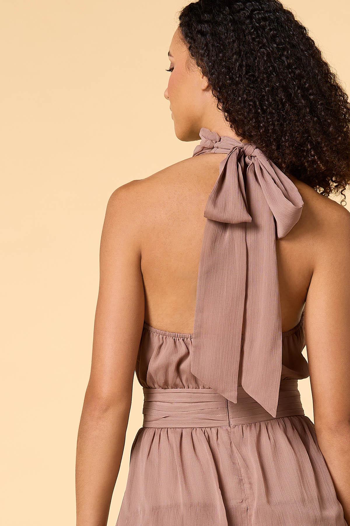 tier and dear maxi dress - Brown