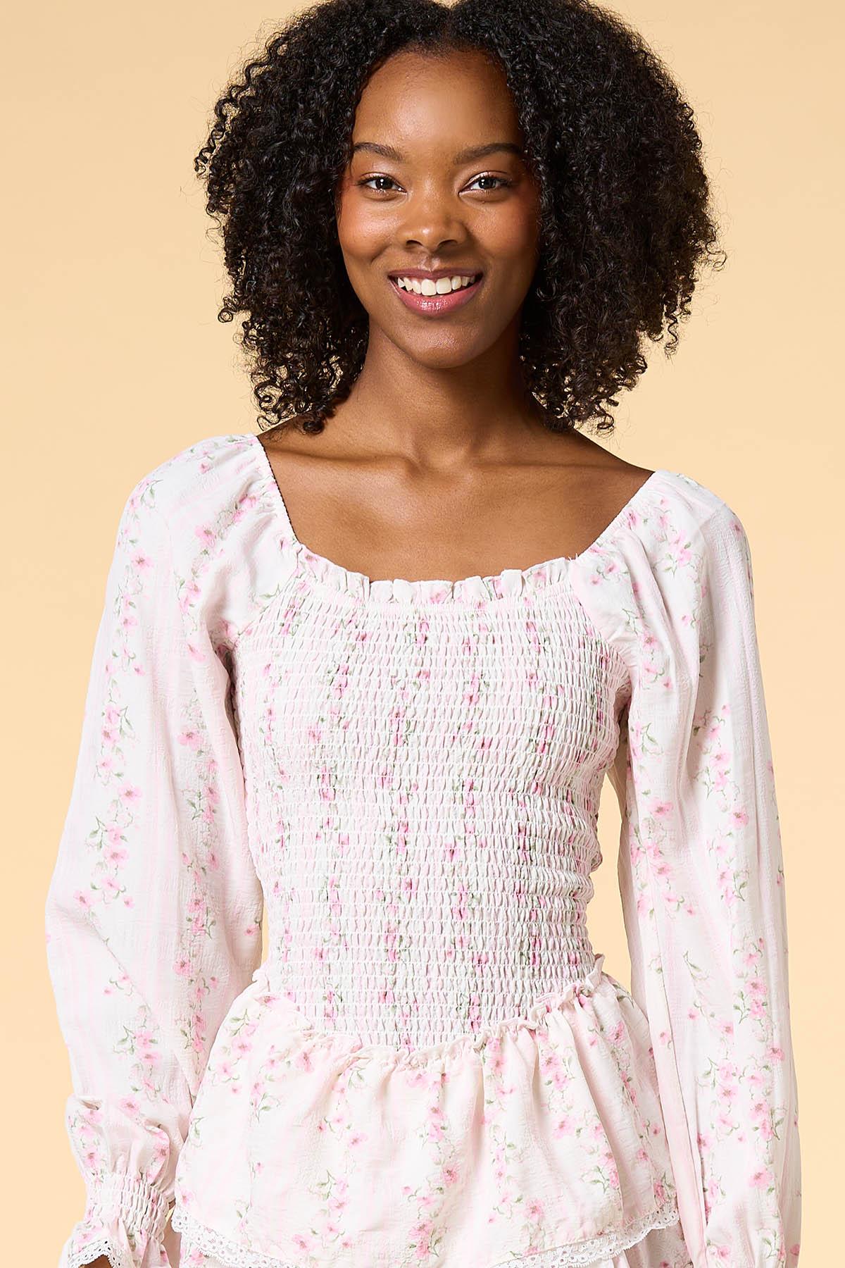 watters petal long-sleeve plunge charmeuse mini dress Product Discontinued