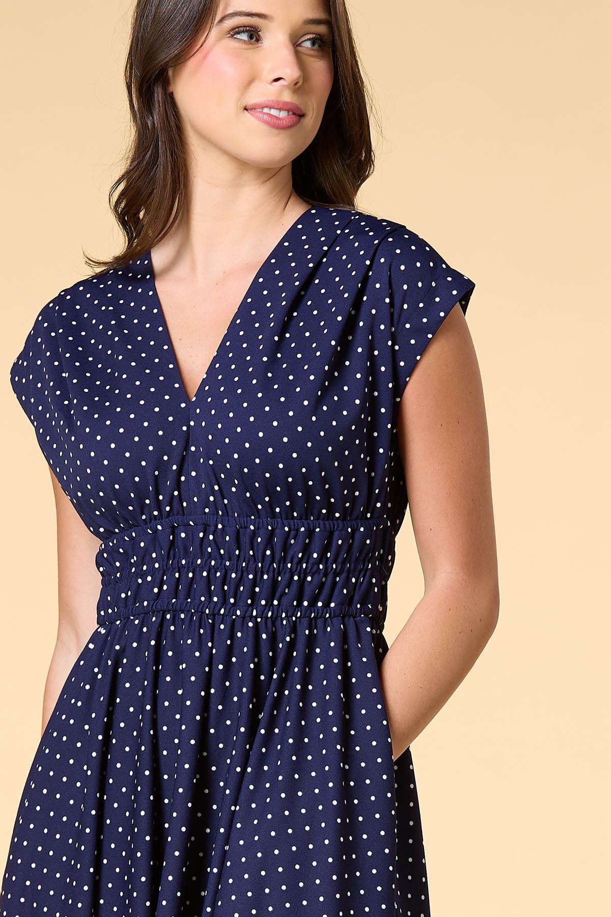 Versona | spot check midi dress