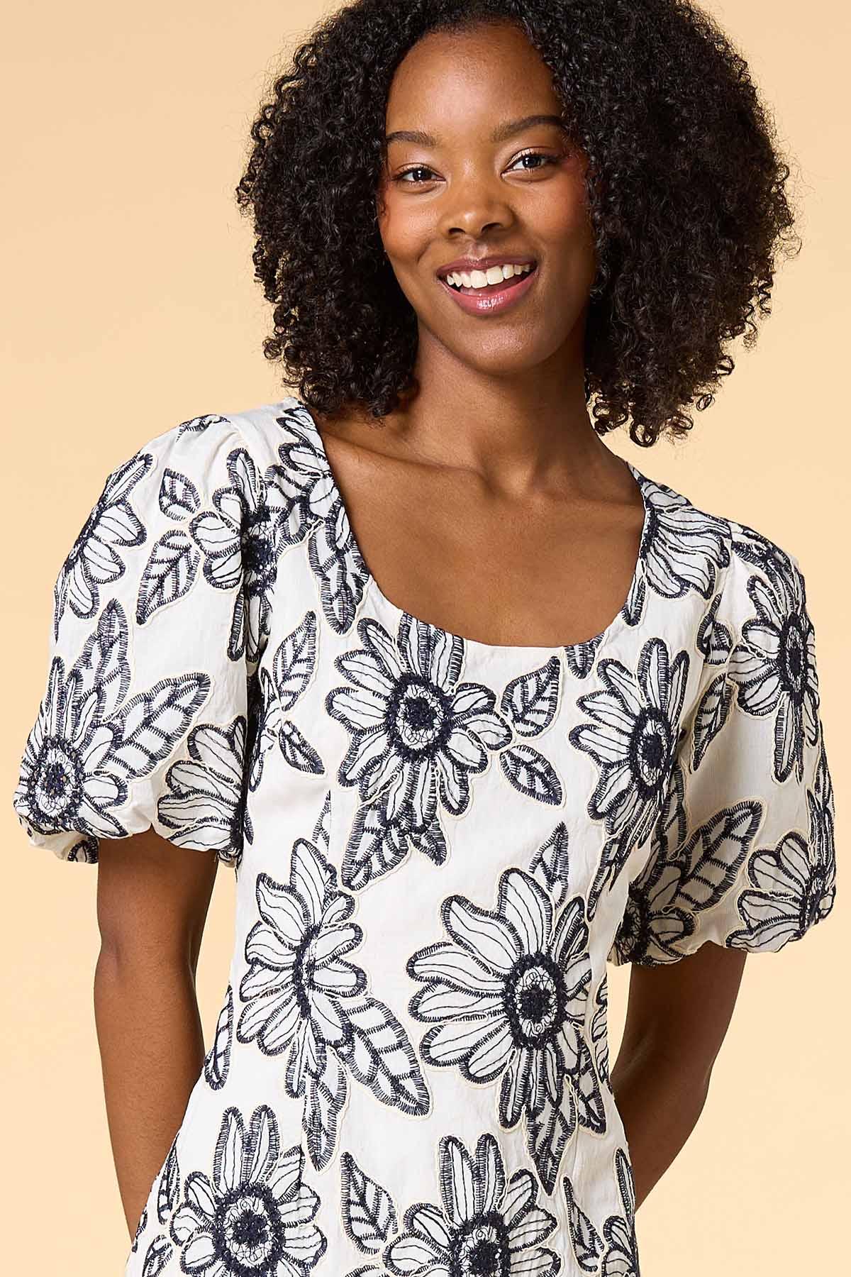 best designer floral midi dresses with unique patterns. Autumn Dream Terra Cotta Curvy Floral Midi Dress XL