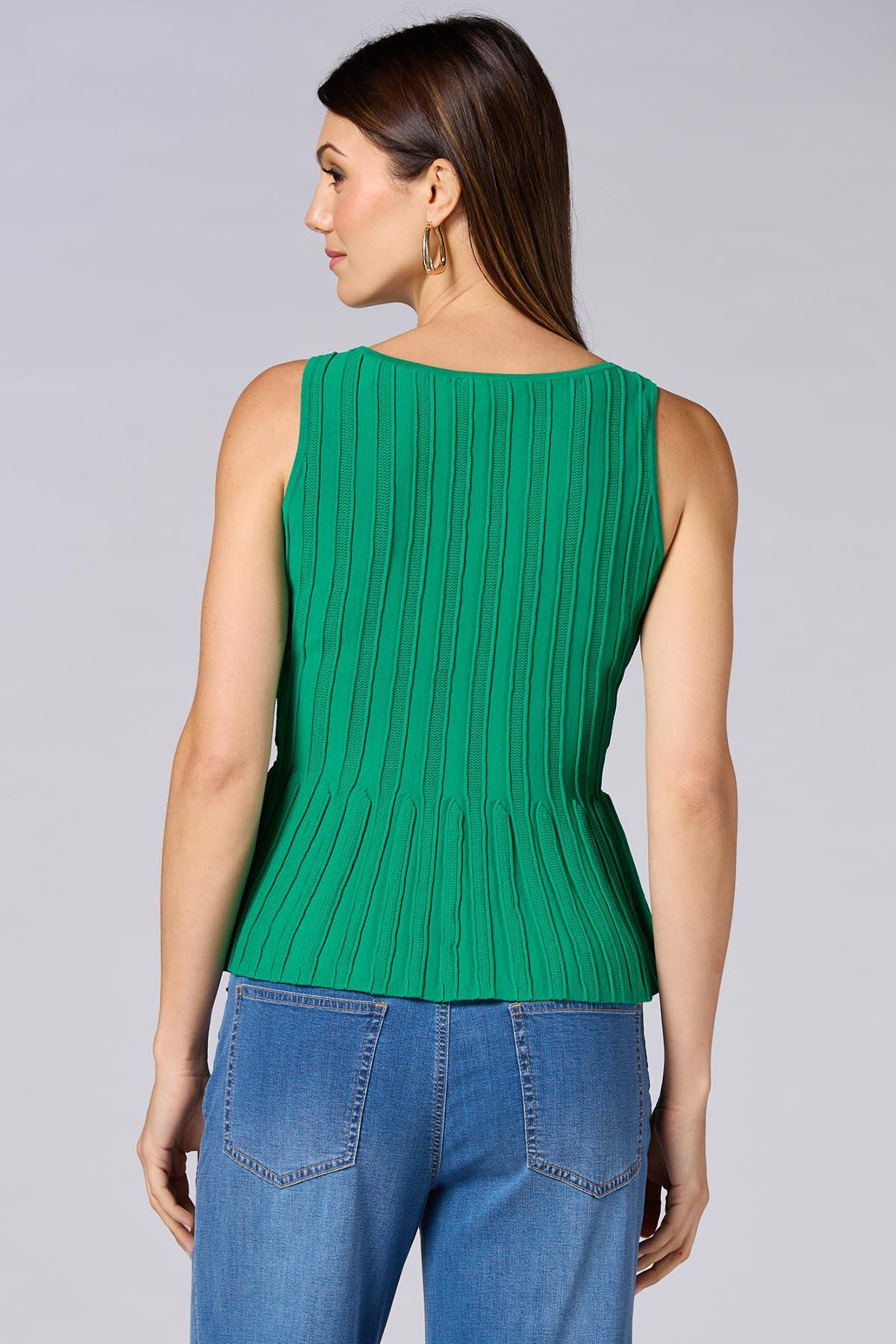Versona | cache textured peplum tank