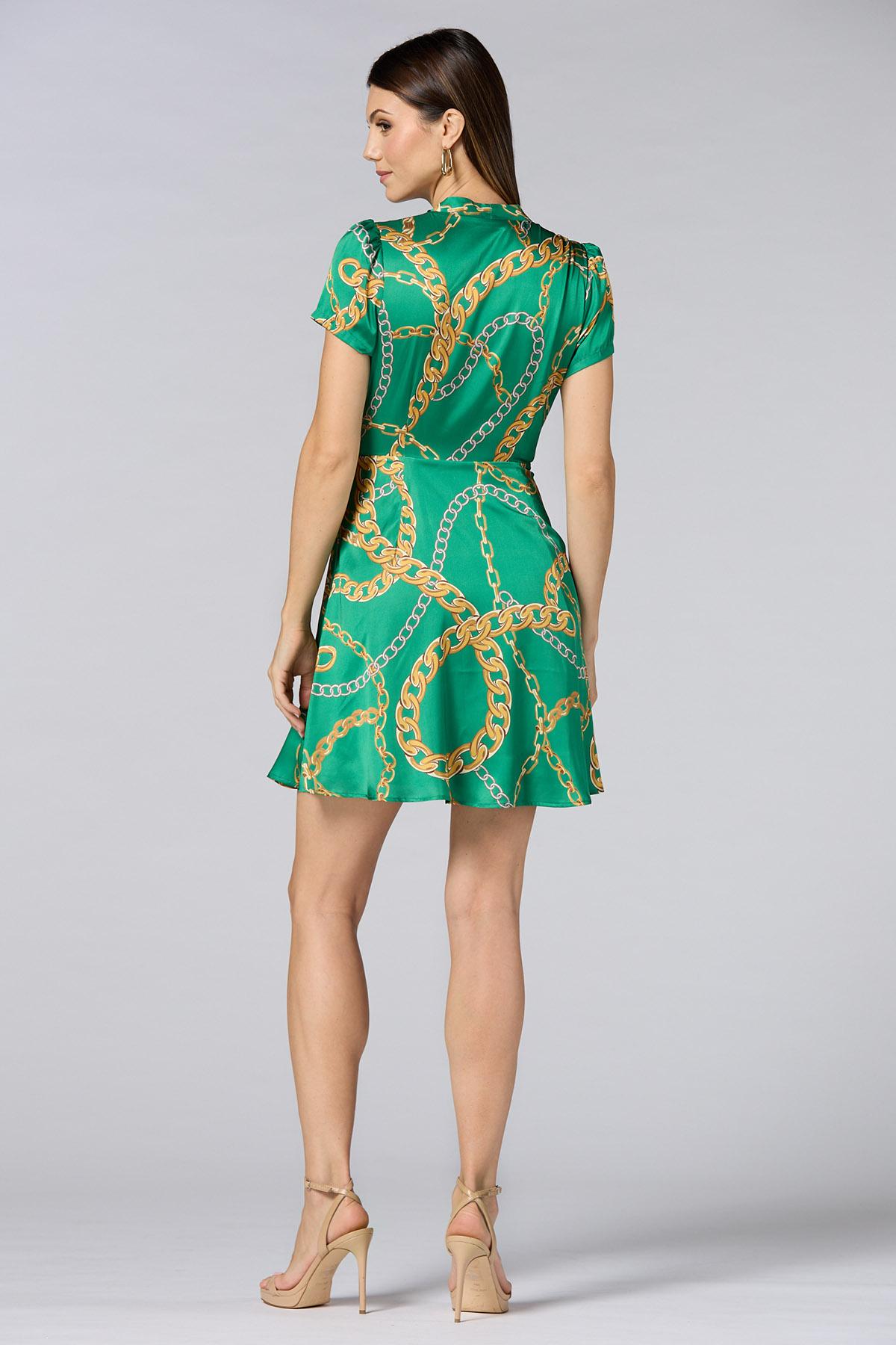 patterned satin dress Sydney Satin Floral Print Dress
