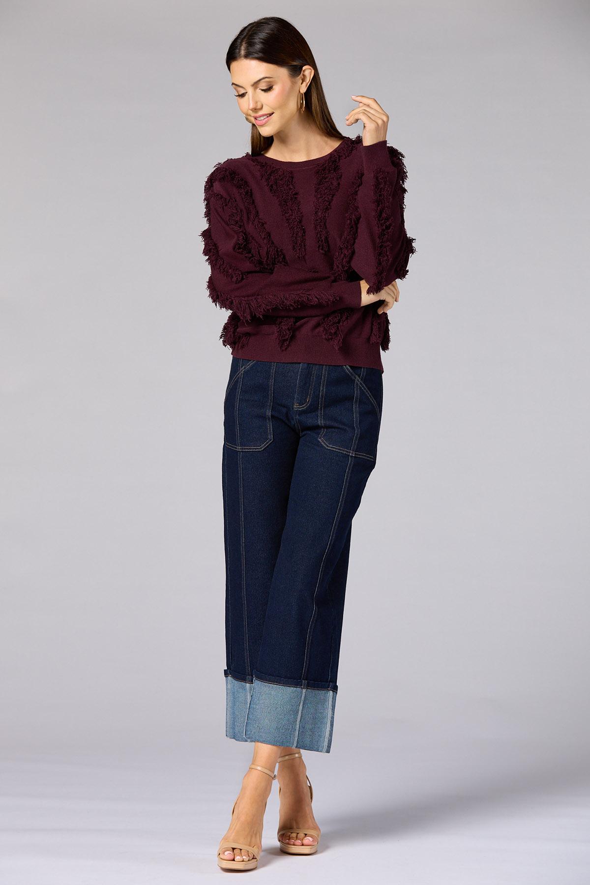 Versona | cache fringe pullover