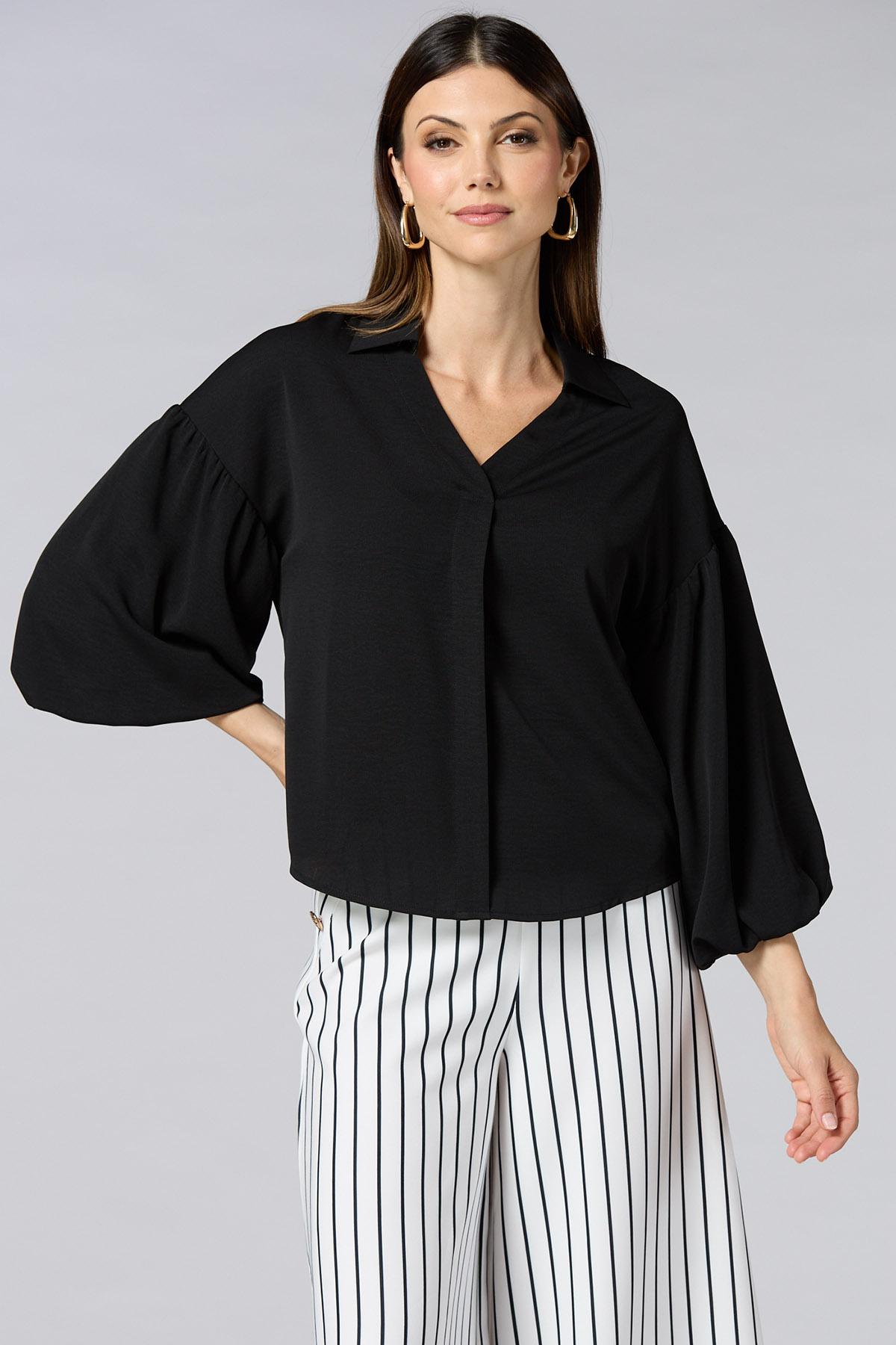 Versona | cache balloon sleeve blouse