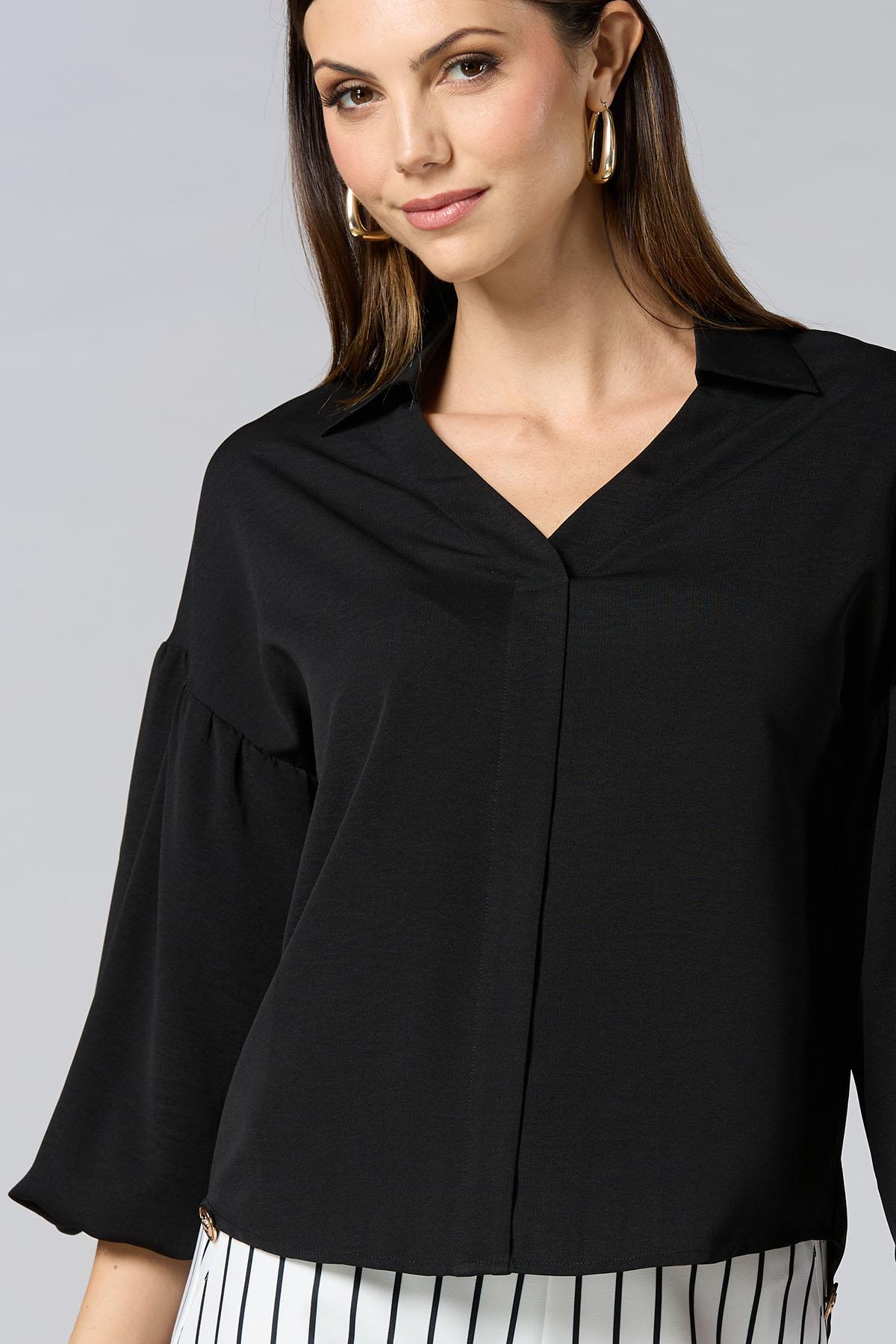Versona | cache balloon sleeve blouse