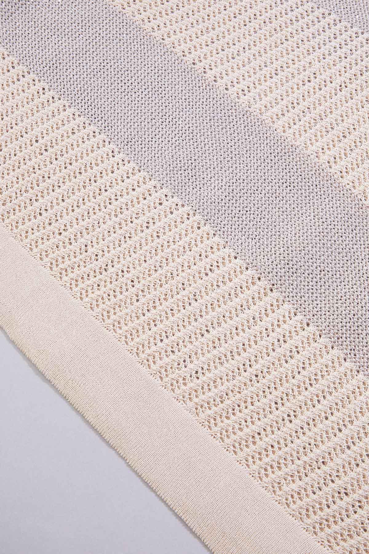 Versona | cache open knit striped pullover