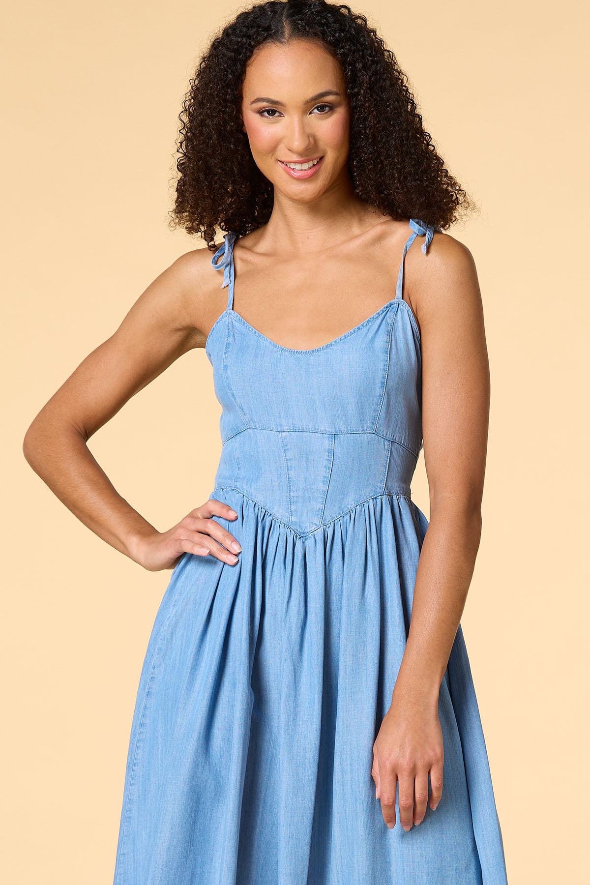 denim shift dress womens The Shirt Daybreak Medium Wash / XS Nana Jacqueline Claudia Floral Blue Shoes Type of Paper:Black White comic book stylish option when you