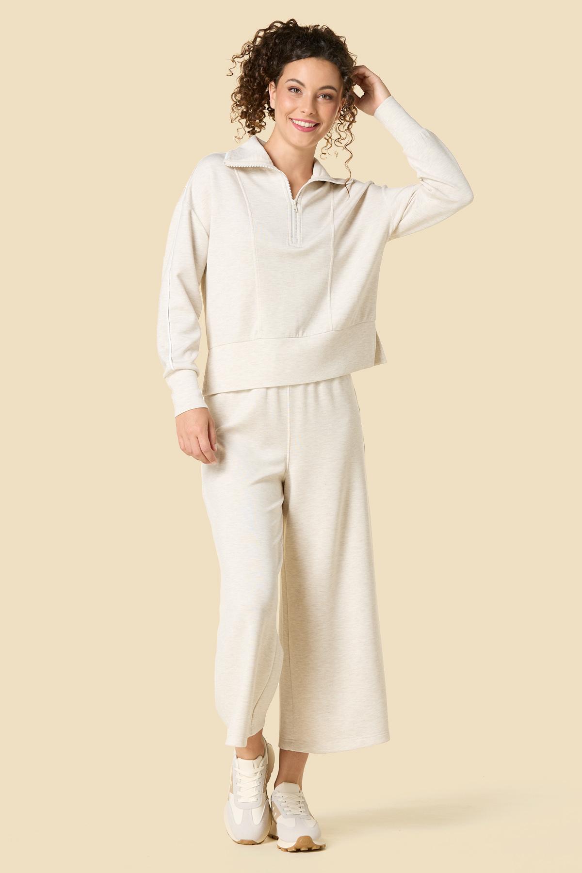Versona | lightest touch quarter zip sweatshirt
