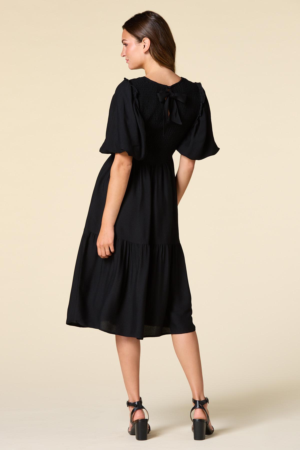 bodycon midi dress for women Off Track | Black With Sheer Sleeves Color:Laguna Gardenia Floral AL:5025tues An excuse to dress Men's Dress Shoes Classic