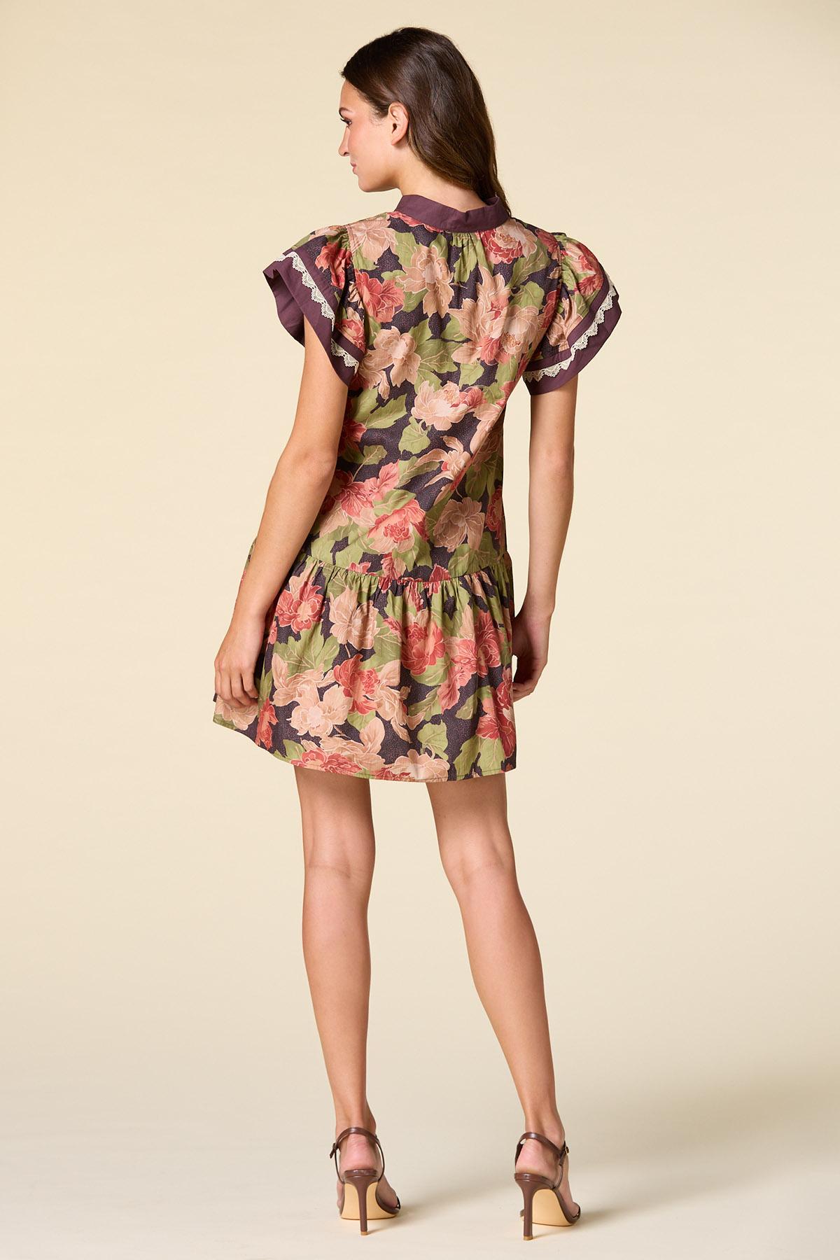 fall.dress Autumn Flower Maxi Dress Marie et L'armoire Softest daywear ever Ashirexll Long Sleeve Mini Dress,