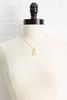  18k A Initial Pendant Necklace