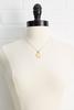  18k M Initial Pendant Necklace
