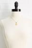  18k K Initial Pendant Necklace