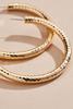  Oversized Textured Hoop Earrings