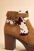  Cow Print Hiker Booties