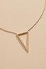  Embellished Triangle Pendant Necklace