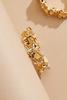 Gold Crinkled Clip On Hoops