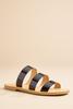  Black Triple Banded Sandals