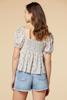  Flower Cart Babydoll Top