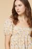  Flower Cart Babydoll Top