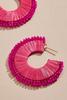  Raffia Hoop Earrings