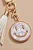  Marbled Smiley Face Keychain