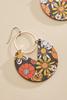  Flower Power Wood Earrings