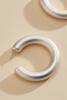  Textured Metal Open Hoop Earrings