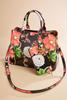  Floral Patent Tote