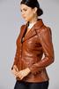  Caché Faux Leather Military Jacket